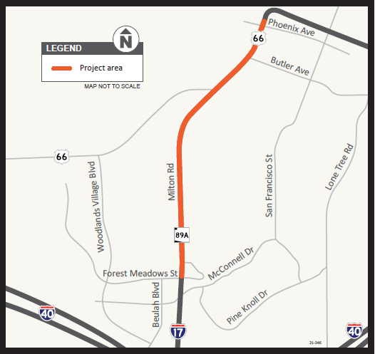 Overnight lane restrictions on State Route 89A (Milton Road) in ...