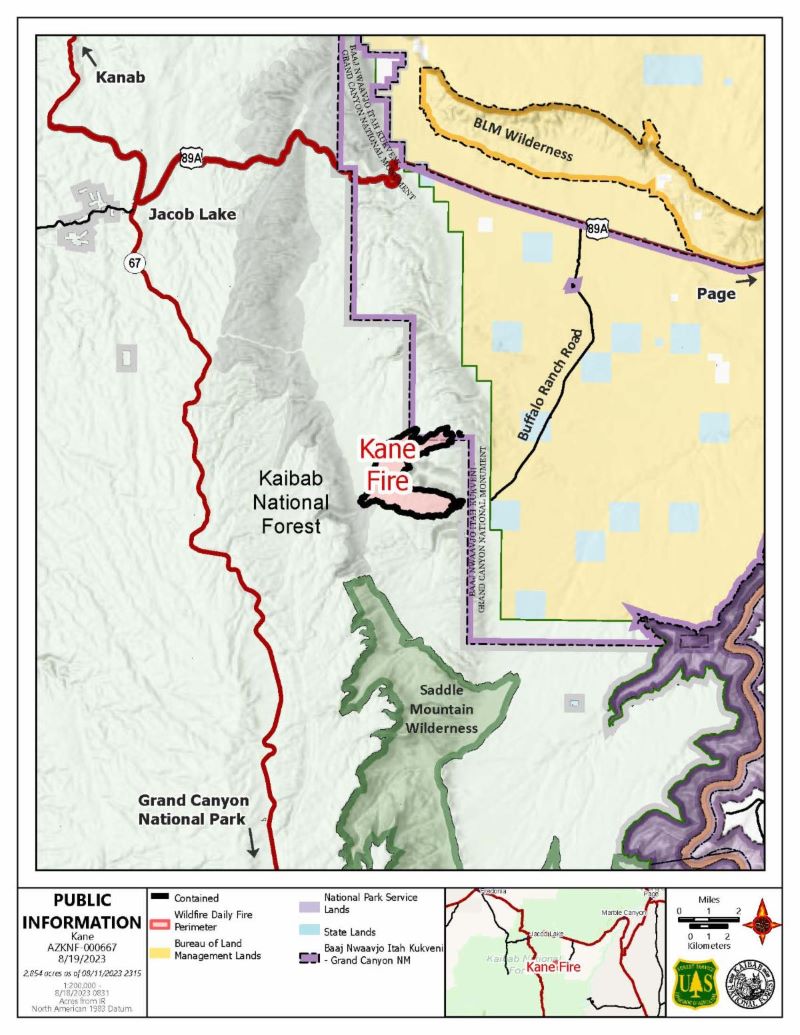 Kane Fire At 100% Containment — Northern Arizona Gazettenorthern 